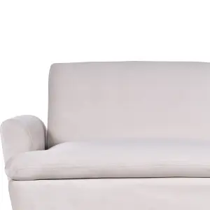 Sofa Bed VETTRE Light Beige Velvet