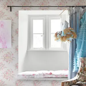 Shabby Chic by Rachel Ashwell Rose Blossom Pink Multi Damask Wallpaper