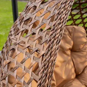 Henley Swing Egg Pod Chair - Brown