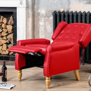 Galena Recliner Armchair - Red