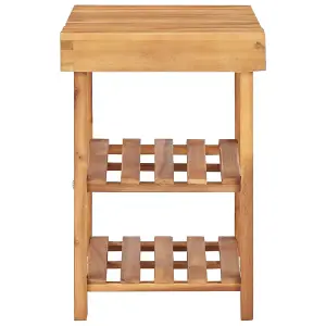 Berkfield Shoe Rack 50x32x45 cm Solid Acacia Wood