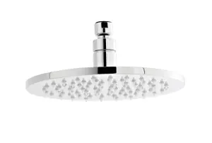 Round LED Fixed Shower Head, 200mm - Chrome