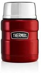 Thermos Stainless King Red Food Flask - 470Ml