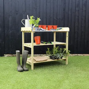 Waltons 1m Garden Potting Bench Pressure Treated