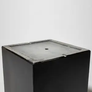 Fibrecotta Dark Grey Cube 30Cm