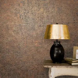 Galerie Perfecto 2 Orange Rustic Texture Textured Wallpaper