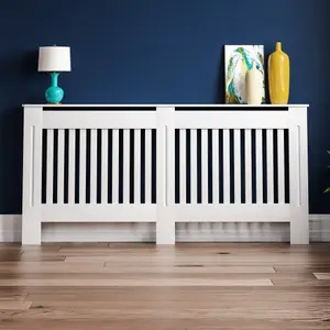 Vida Designs Chelsea Extra Large White MDF Radiator Cover