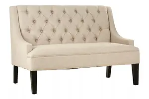 Interiors by Premier High Back Bench, Comfy Padded Velvet Seat, Built to Last Bedroom Bench, Easy to Clean Large Bench