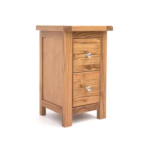 Gerry 2 Drawer Bedside Table Natural