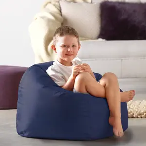 Veeva Kids Classic Bean Bag Chair Purple / 62cm H x 73cm W x 73cm D