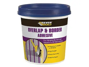 High Strength Everbuild Overlap and Border Adhesive 500G for Wallpaper and Borders