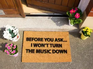 Loud Music Doormat - Regular 60x40cm