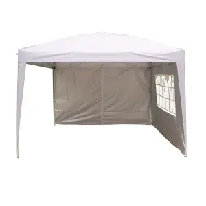 SunDaze White Side Panel with Zipper for 3x3M Pop Up Gazebo Tent 1 Piece