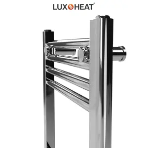 Towel Radiator Rail 800 x 600 for Central Heating with Chrome Finish