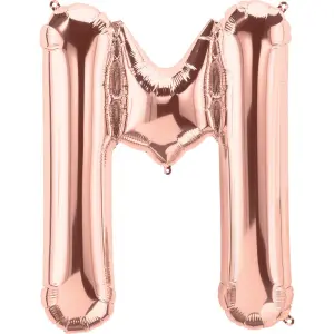 Realmax M Foil Balloon Rose Gold (One Size)