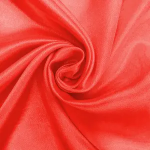 10m x 1.5m Ice Silk Smooth Fabric Roll for Overlay Backdrop Event Christmas Decor, Red