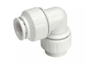 John Guest Speedfit 15mm Elbow Fitting Pack of 2 - Quick and Easy Installation