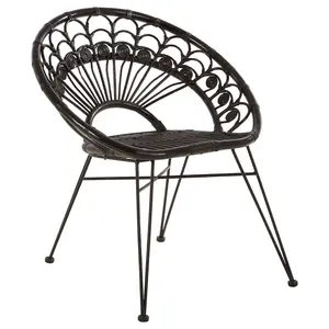 Interiors by Premier Manado Black Rattan Chair