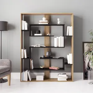 Decorotika Esteban Geometric Bookcase Shelving Unit