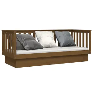 Berkfield Day Bed Honey Brown 75x190 cm Solid Wood Pine