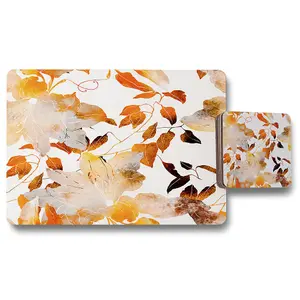 Flowers in Autumn Colours (Placemat & Coaster Set) / Default Title