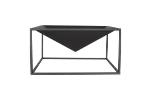 La Hacienda Black Cairo Steel Firepit - L 60 cm x W 60 cm x H 31 cm