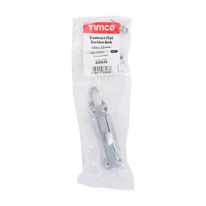 TIMCO Contract Flat Section Bolt Satin Chrome - 110 x 25mm