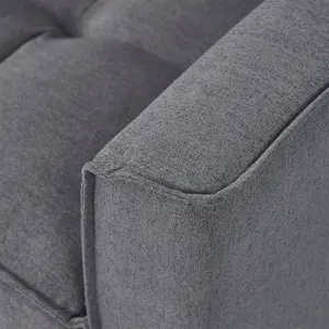 3 Seater Sofa, 177 cm Modern Fabric Upholstered Sofa Couch - Max Load 330LBS