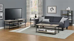 Elmwood TV-Stand Distressed Grey Oak