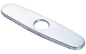 PEPTE Chromed Long Ellipse Deck Hole Cover Plate Bathroom Kitchen Sink Faucet