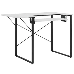 Dart Sewing Machine Table With Folding Top In Charcoal Black / White