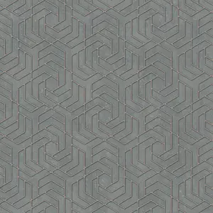 Galerie The New Design Book Rose Gold Grey Geometric Embossed Wallpaper