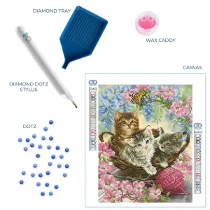 KITTY KNITS - Diamond Painting Kit: Kitty Knits - Diamond Dotz