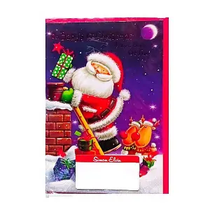 Simon Elvin Baby 1st Santa Claus Christmas Card (Pack of 12) Multicoloured (One Size)