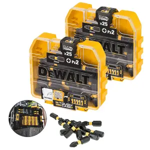 5X Dewalt 25 Piece Impact Extreme PH2 Phillips Screwdriver Bit Set FLEXTORQ Case