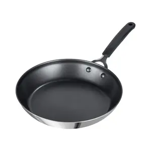 Prestige Made to Last Silver Round Stainless Steel Dishwasher Safe Non-Stick Frying Pan 21cm