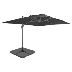 Berkfield Outdoor Umbrella with Portable Base Anthracite