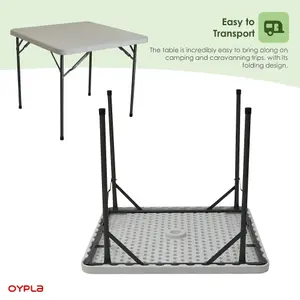 Oypla 2ft 10in 88cm Folding Heavy Duty Outdoor Trestle Party Garden Table