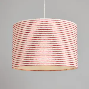 Litecraft Stripe Red Easy Fit Lamp Shade