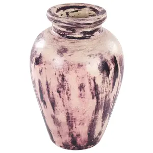 Decorative Vase AMATHUS Ceramic Violet