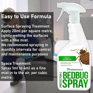 Xterminate Bed Bug Killer Spray 3L, Used By Professionals, For Home Use, Bedrooms, Mattresses, Carpets, Furniture