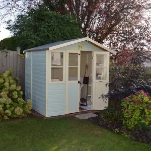 Shire Haddon 7x5 ft & 2 windows Apex Wooden Summer house - Assembly service included