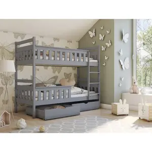 Dye Single (3') Standard Bunk Bed and Mattress Graphite