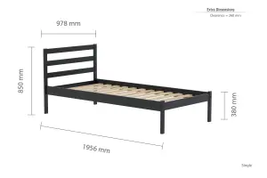 Birlea Kula Single Bed Frame In Black