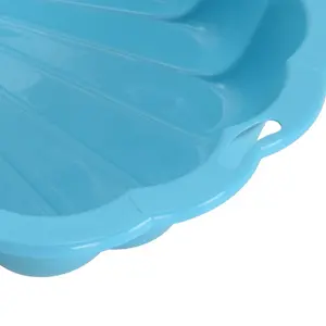 Berkfield Sandpits 2 pcs Blue 77x87x21cm Plastic