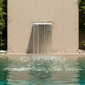 Rear Entrance Swimming Pool Stainless Steel Water Curtain 20 cm