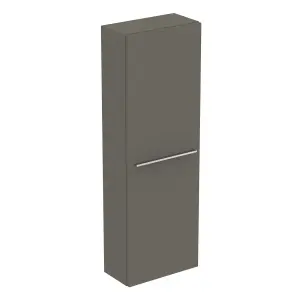 Ideal Standard i.life S Tall Matt Quartz grey Single Wall-mounted Bathroom Cabinet (H)120cm (W)40cm