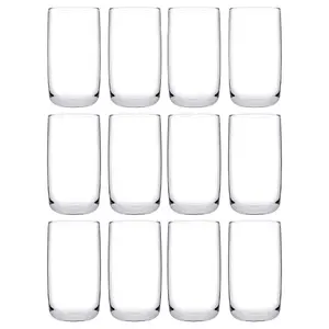 URBNLIVING 15cm Height 540ml Highball Drinking Glasses Set of 12