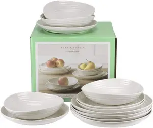 Sophie Conran For Portmeirion White 12 Piece Coupe Dinner Set For 4 People