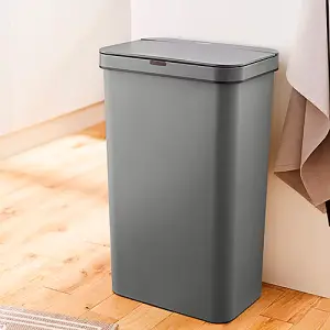 50L Rectangular Sensor Bin Grey